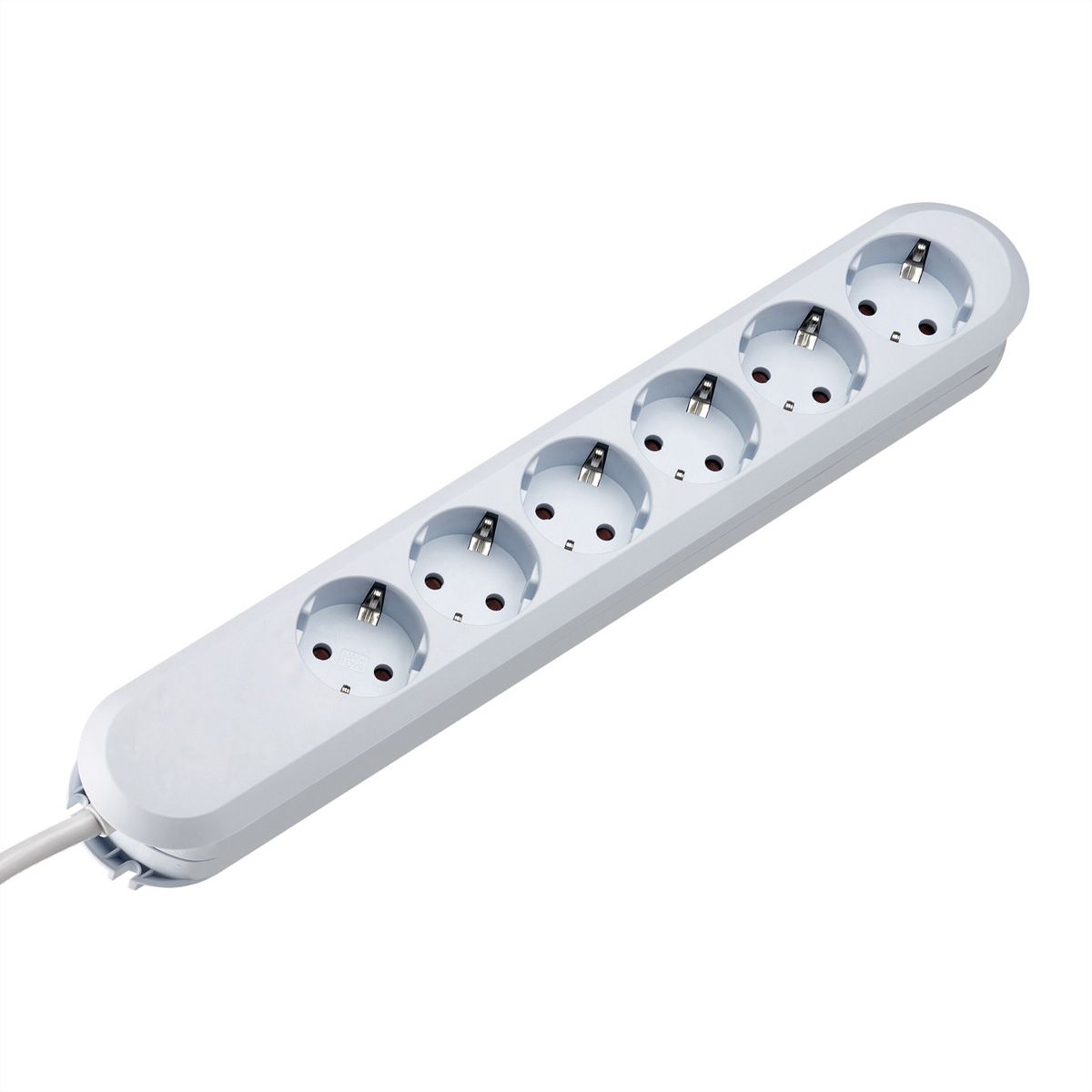 BACHMANN SMART Bâti de prises 6x contact de protection, blanc, 3 m