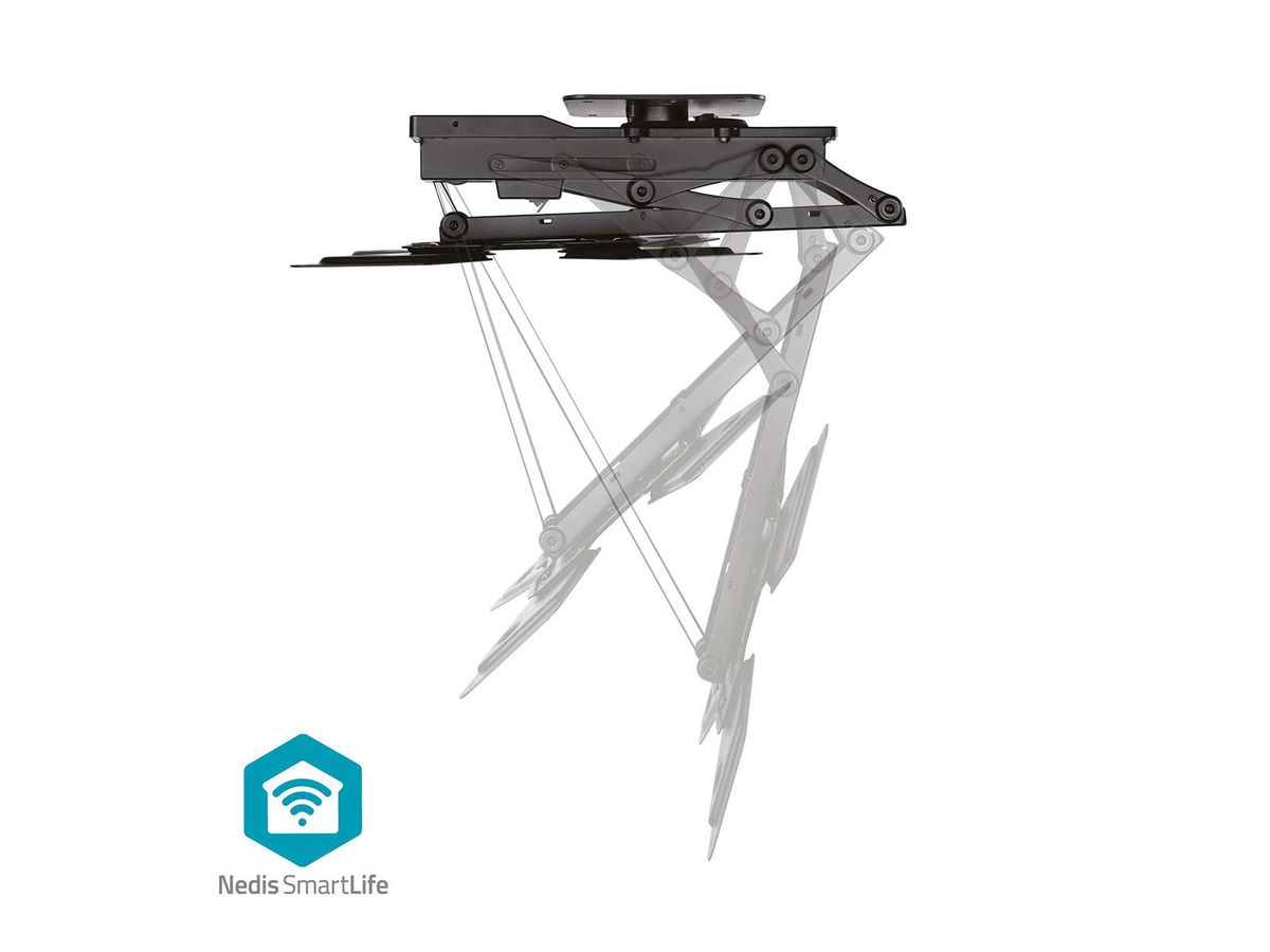 Nedis SmartLife motorisierte TV-Deckenhalterung 23–65" schwarz, Decke, 30 kg, motorisiert