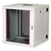 ROLINE 19-Zoll Wandgehäuse Pro 12 HE, 600x600 BxT zweiteilig schwenkbar grau