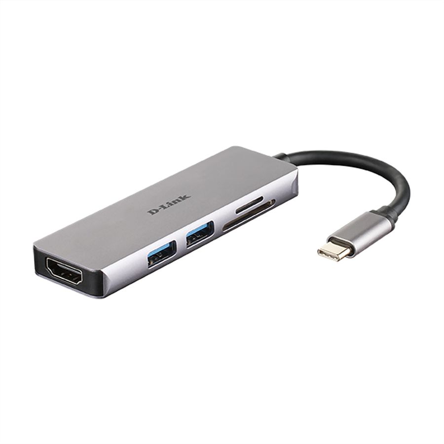 D-LINK DUB-M530 Hub USB‑C 5‑en‑1 avec HDMI/lecteur de carte