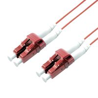 ROLINE Câble FO SLIM 50/125µm OM4, LC/LC, LSOH, Slim, violet, 1 m