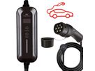 ROLINE Tragbares E-Auto Ladegerät, Typ J & Typ2 Stecker, 1-phasig, Mode 2, 10 A, 2,3 kW, 3 m