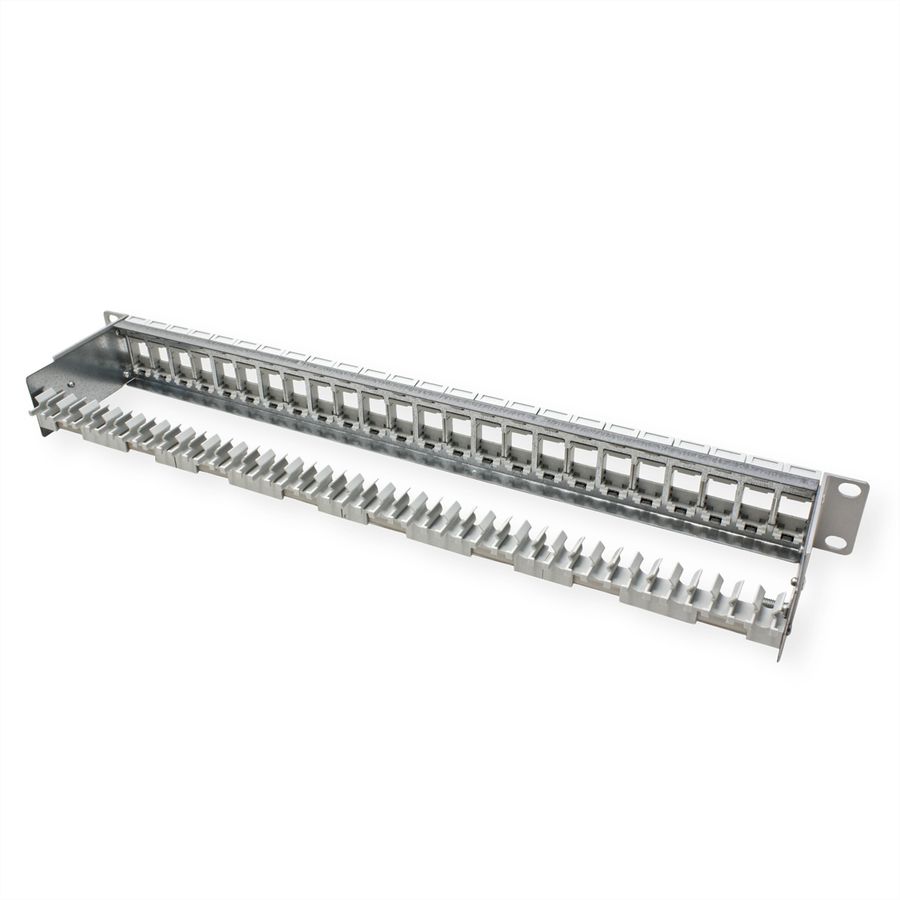 METZ CONNECT Panneau 19" 1UH vide pour 24 modules E-DAT ou Cat.6A