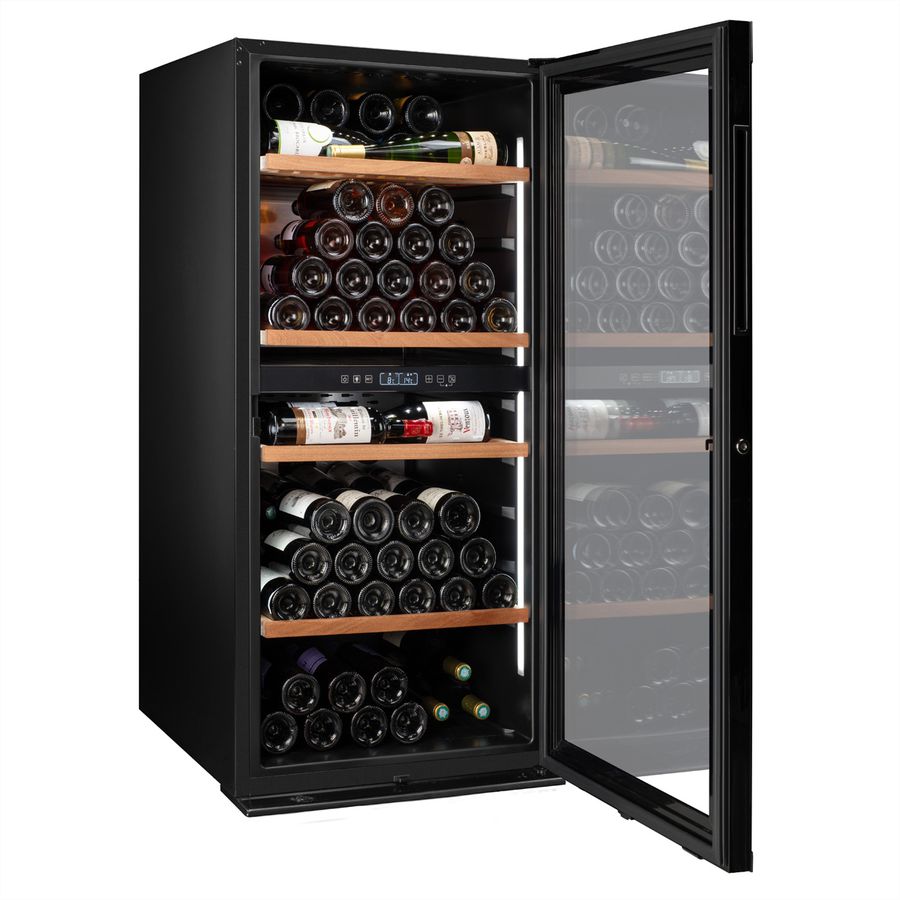 Climadiff Armoire à vin MILLESIME140DB, Autonome, 2 zones, 138 bouteilles