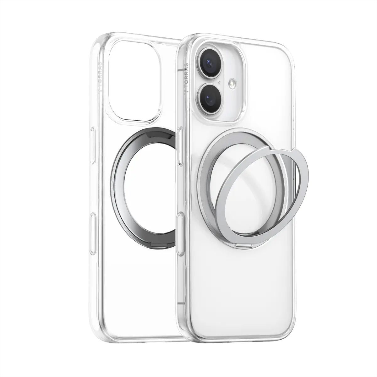 Torras Upro Ostand Case, iPhone 17, MagSafe, transparent