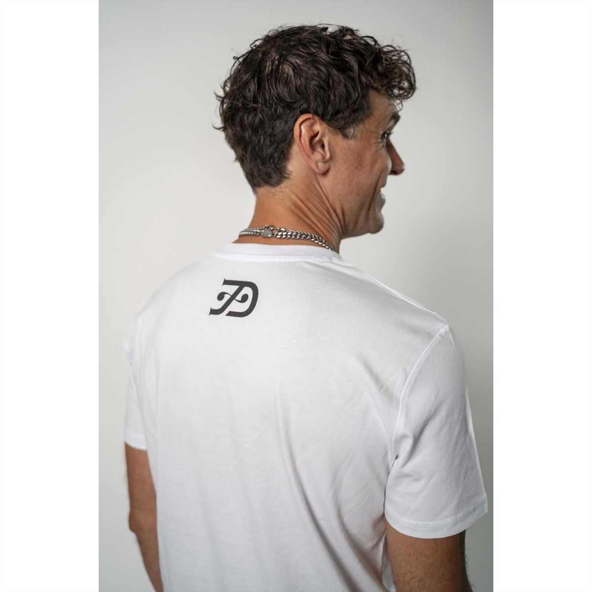 Kurz auf Stop Shirt weiss (Unisex), XL