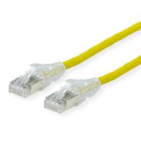 DÄTWYLER Patchkabel Cat.6A (Class EA) S/FTP, CU 7702 flex LSOH, AMP v2, gelb, 0,5 m