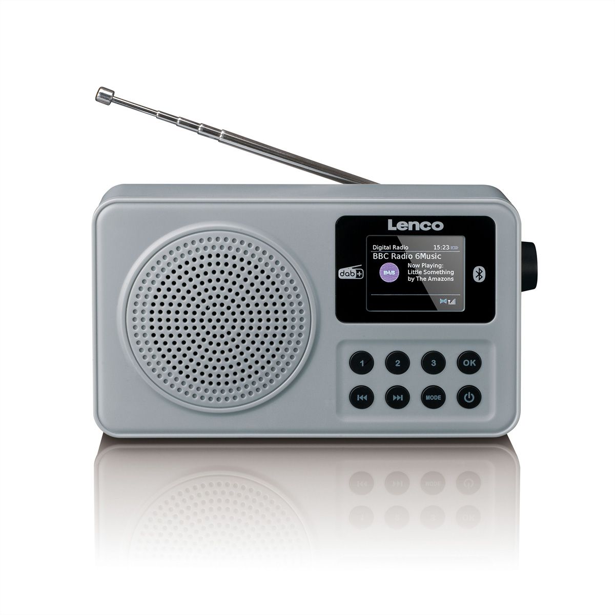 Lenco kompaktes DAB+ Radio PDR-034, FM/BT/AUX-In, Akku