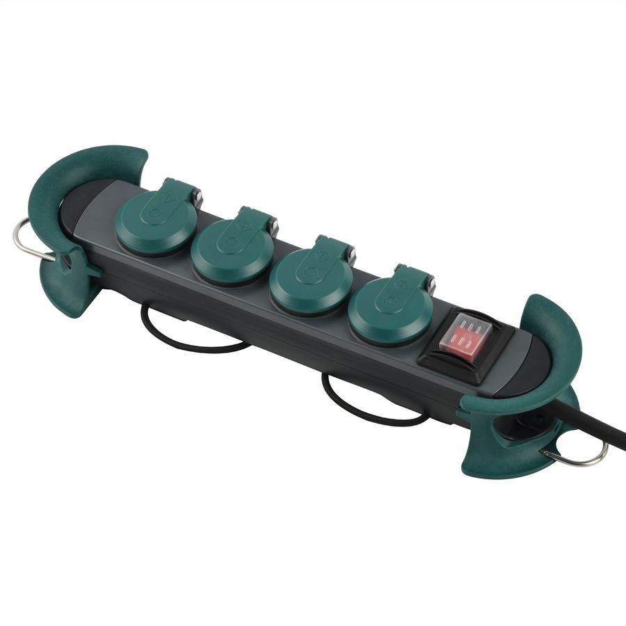 BACHMANN HOOK Outdoor 4x contact de protection, 16A/400V, 4 m