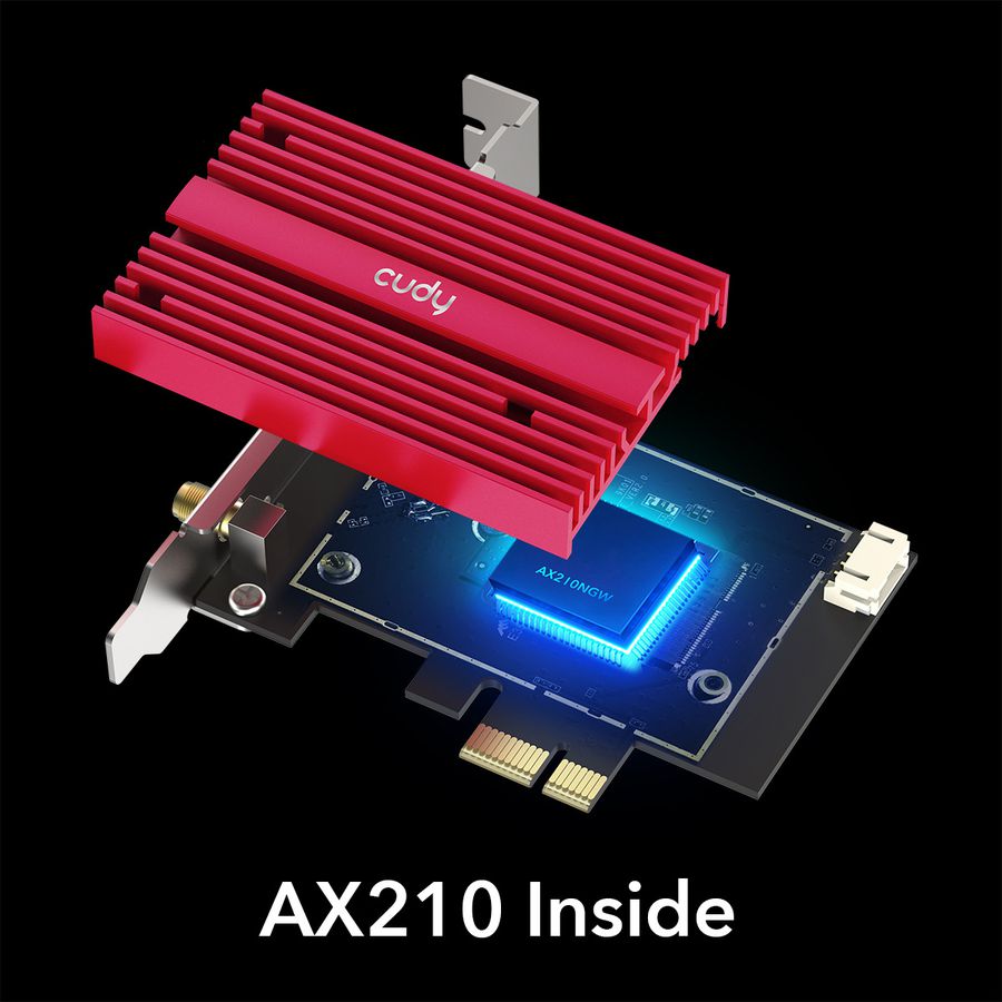 CUDY WE4000 AX5400 WiFi 6E, PCI Express