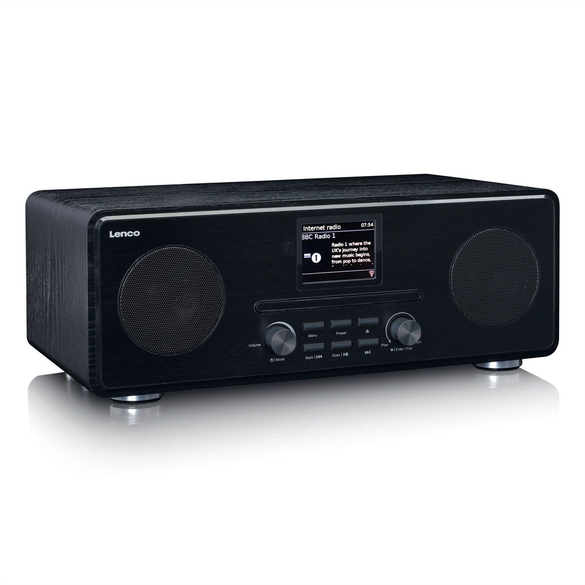 Lenco DAB+ Radio PDR-036WH, noir