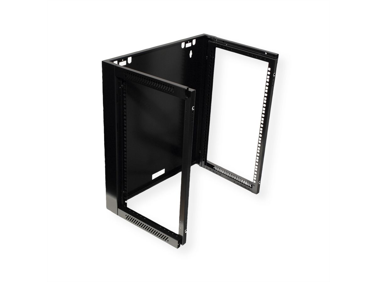 VALUE Armoire murale 12 UH (HxLxP) 634x570x450mm , noir