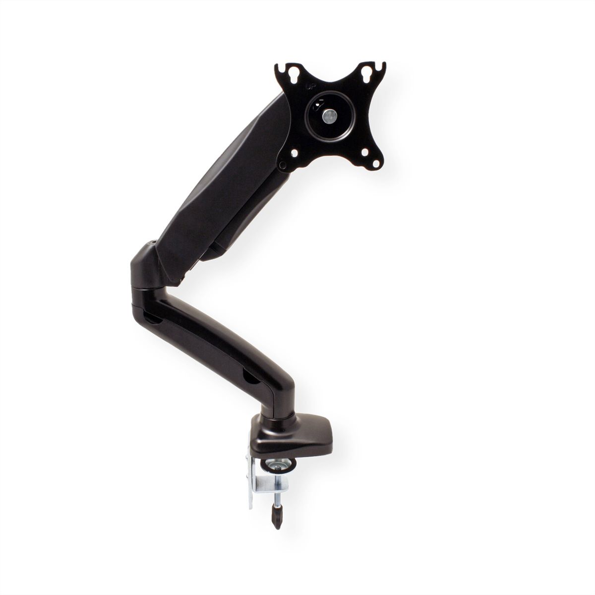 VALUE Support LCD, vérin à gaz, 5 articulations, fixation sur bureau, noir