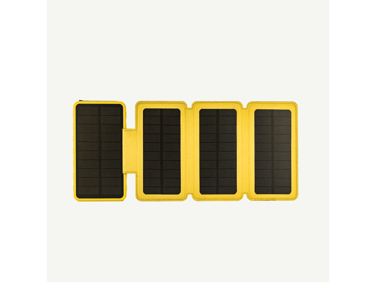 Aqiila Powerbank Powerbird BS10, solaire 20W jaune 10.000 mAh