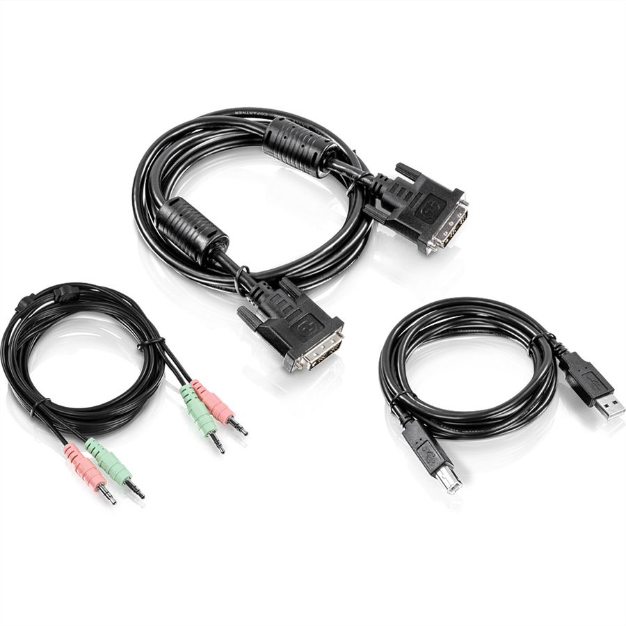TRENDnet TK-CD06 Kit de câble KVM Audio, USB, DVI-I, 1,80m