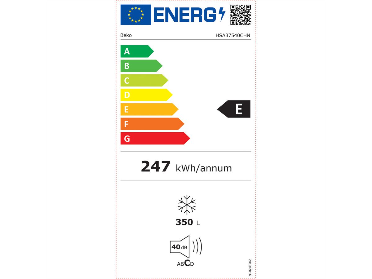 Beko Gefriertruhe HSA37540CHN, 350l, weiss