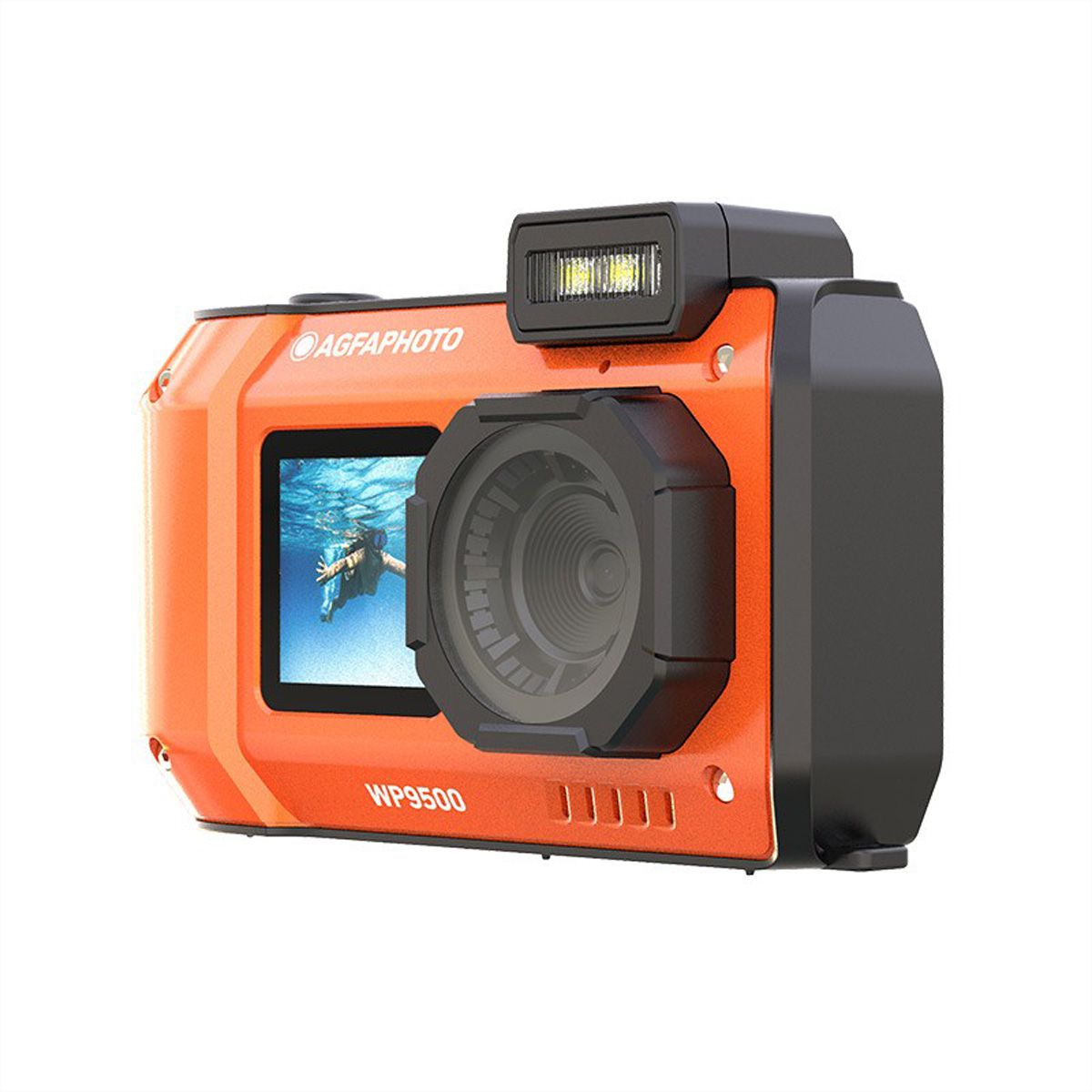 Appareil photo numérique compact Agfa WP9500, Orange, Imperméable