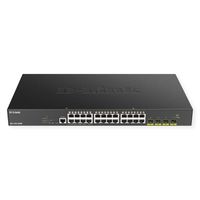 D-Link DGS-1250-28XMP Gigabit Switch PoE 28-Port Smart Managed PoE+ 4x 10G