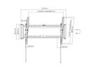 VALUE Support mural TV, distance murale de 47 mm, inclinable, 37–80 pouces, jusqu'à 75 kg