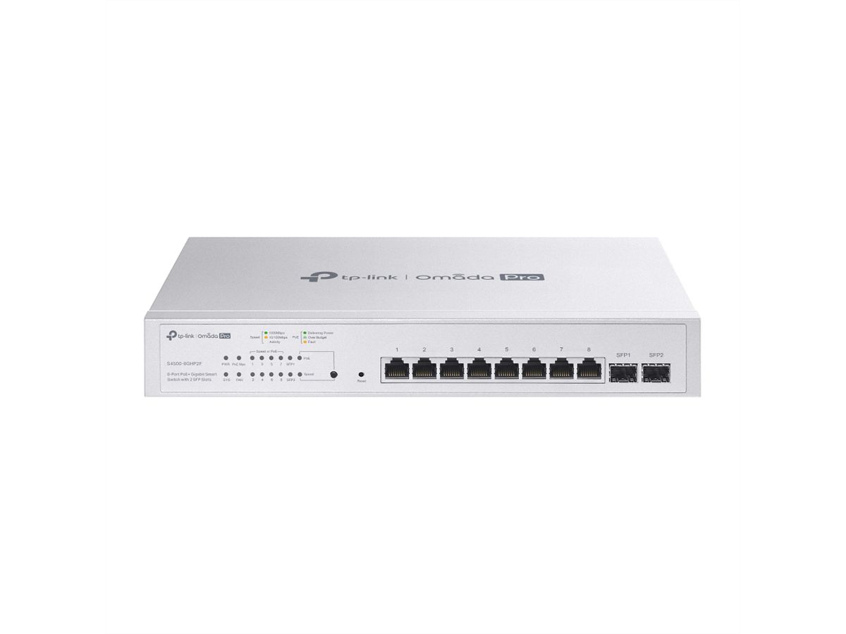 TP-Link Campus Switch S4500-8GHP2F, 8x1G PoE 2xSFP Managed Switch