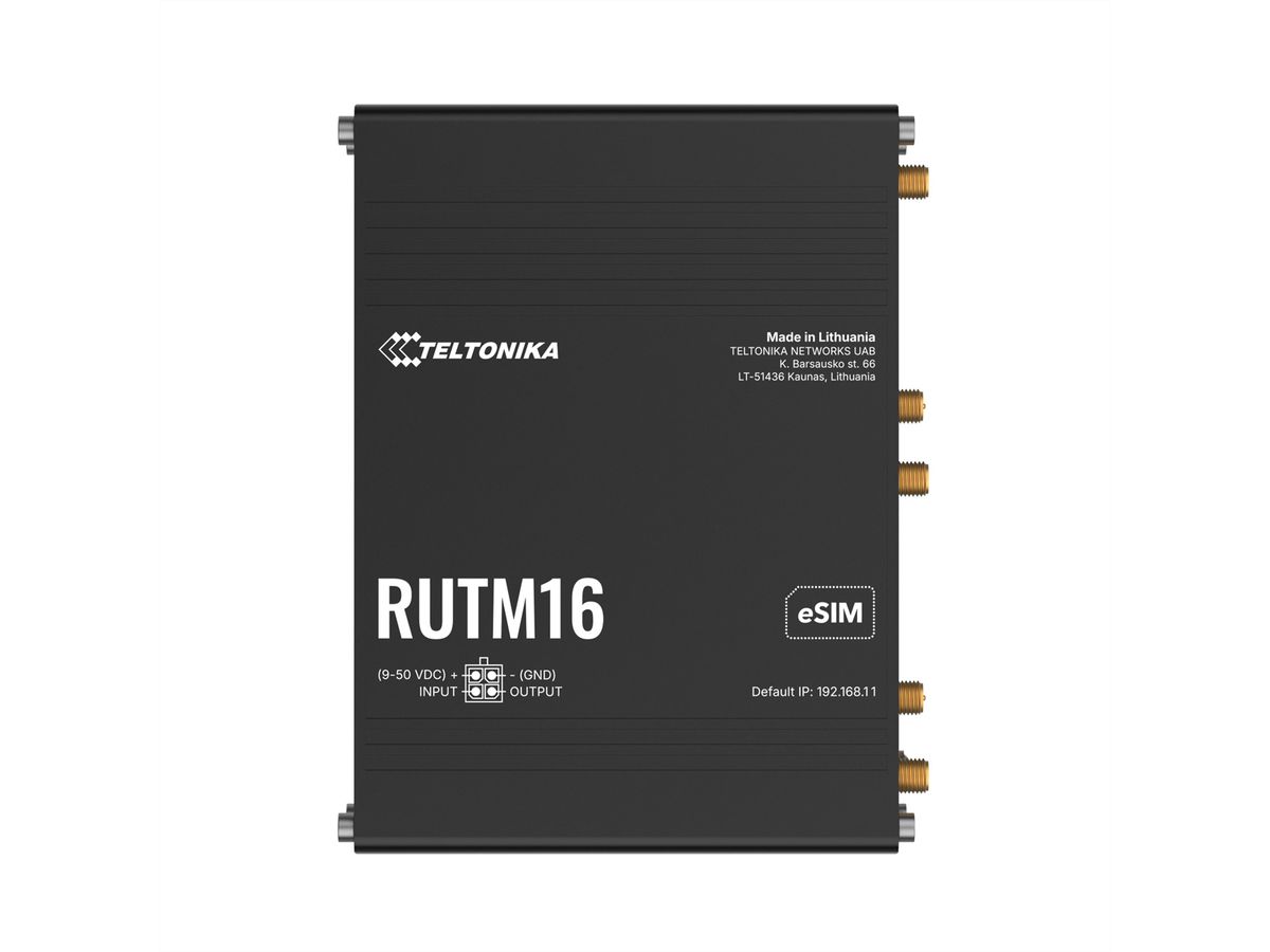 TELTONIKA RUTM16 Routeur eSIM CAT6 LTE