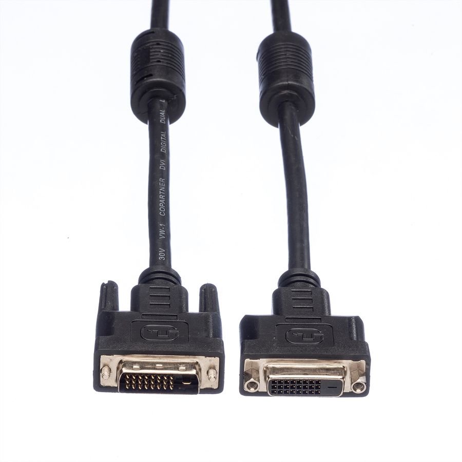 VALUE Câble DVI, DVI M-F, (24+1) dual link, 2 m