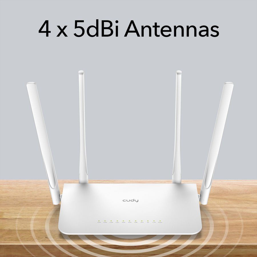 CUDY WR1300 AC1200 Routeur WiFi Mesh, Gigabit