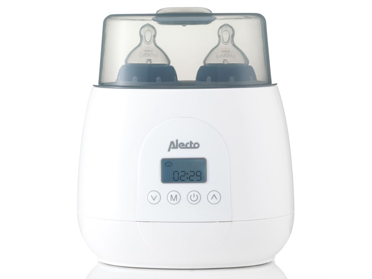 Alecto Duo-Flaschenwärmer BW-700TWIN Digital, zum Erhitzen und auftrauen