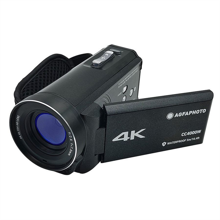 Agfa 4K Waterproof Camcorder CC4000W, Black