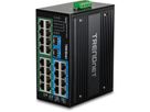 TRENDnet TI-PG262 Switch Rail DIN PoE+ Gigabit, industriel renforcé à 26 ports