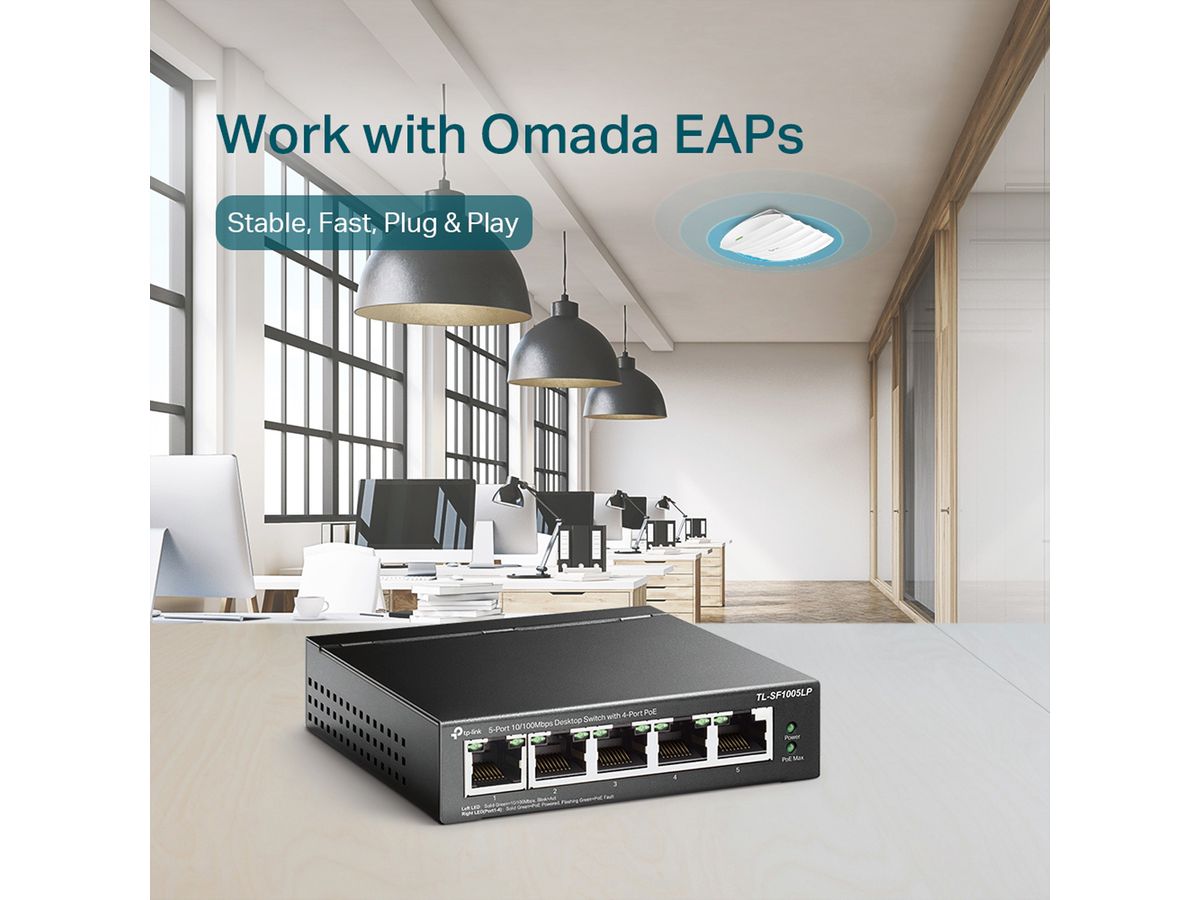 TP-Link TL-SF1005LP PoE Switch 5 Port