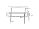 VALUE Support mural TV, distance murale de 80 mm, inclinable, 60–120 pouces, jusqu'à 120 kg