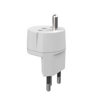 Adaptateur fixe D, prise de sécurité/CH, 3 pôles, T12, blanc