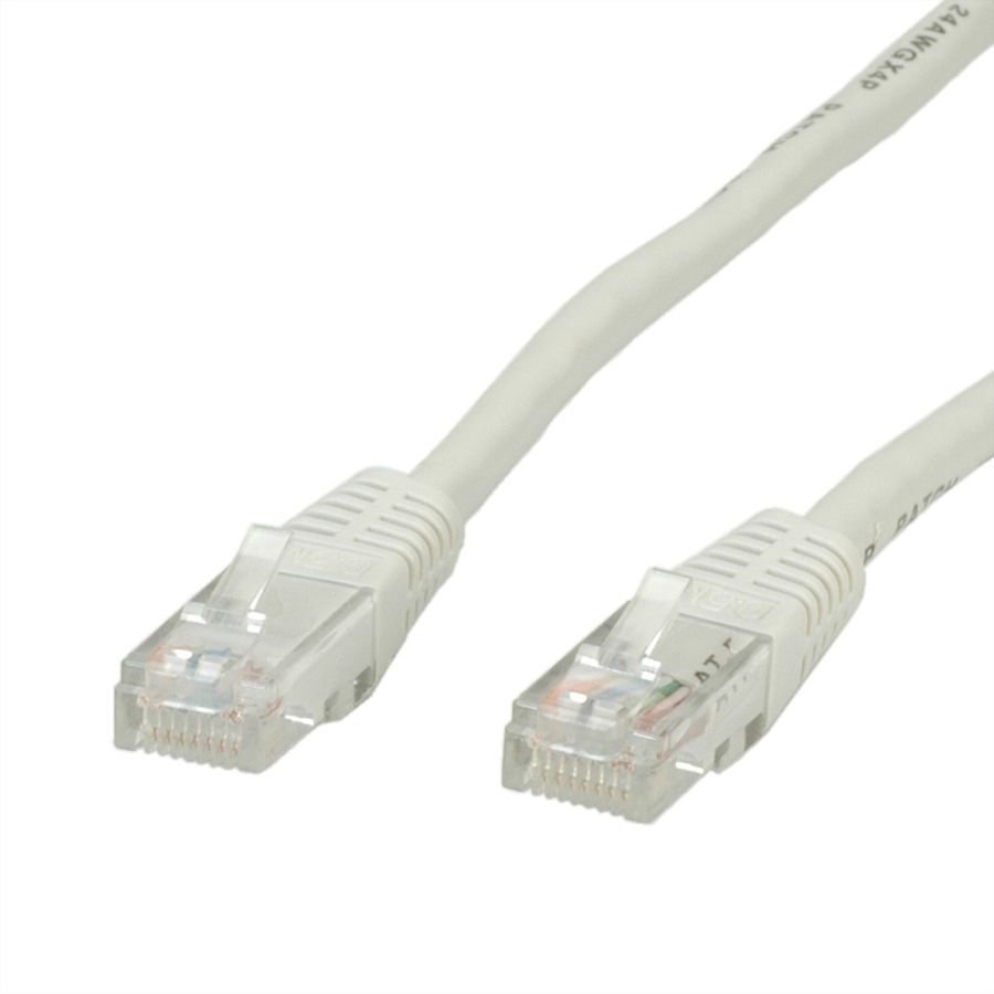 Cordon VALUE Cat.5e (Classe D) UTP confectionné, gris, 0,5 m