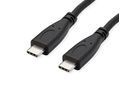 ROLINE Câble USB 3.2 Gen 2, avec PD, C-C, M/M, 4K UHD-1, 10Gbit/s, Emark, 100W, noir, 1 m