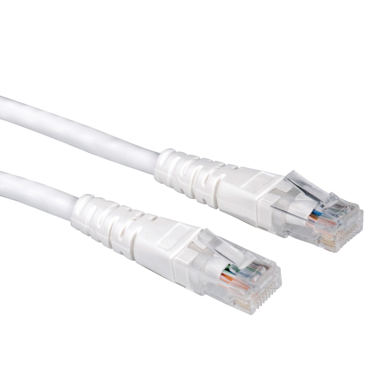 Cordon VALUE Cat.6 (Classe E) UTP confectionné, blanc, 0,5 m