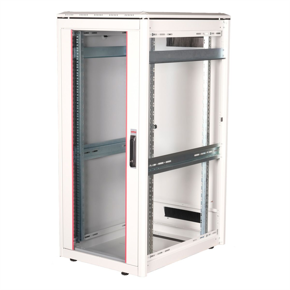 ROLINE 19-Zoll Netzwerkschrank Pro 26 HE, 600x800 BxT Glastür grau