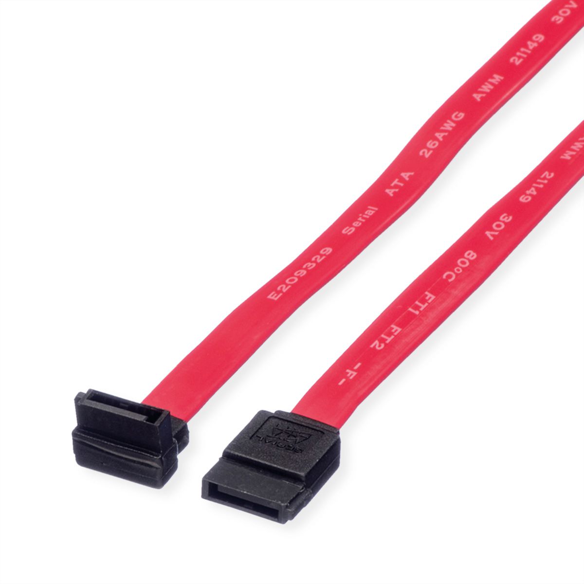 ROLINE Internes HDD-Kabel SATA 3.0 Gbit/s, gewinkelt, 0,5 m