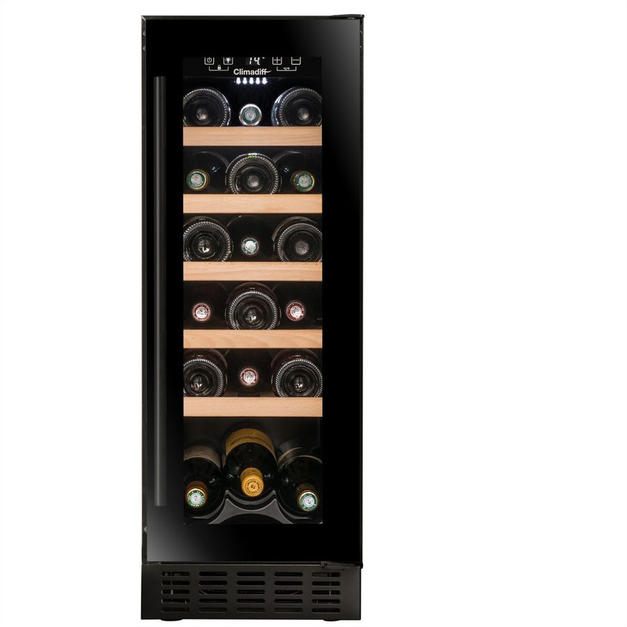 Climadiff Weinkühlschrank CBU20S2B, Freistehend, 1 Zone, 20 Flaschen