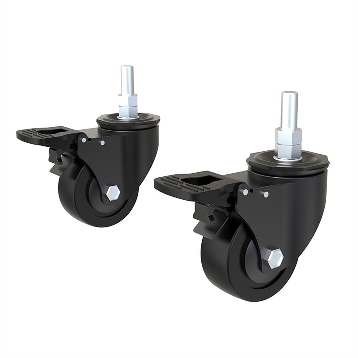 Hagor Kit de roulettes CPS - Locking caster, set for Leveling Feet - series, noir