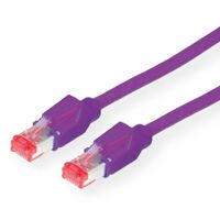 Cordon DÄTWYLER Cat.6 (Classe E) S/FTP, CU 7702 flex LS0H, Hirose TM21, violet, 2 m