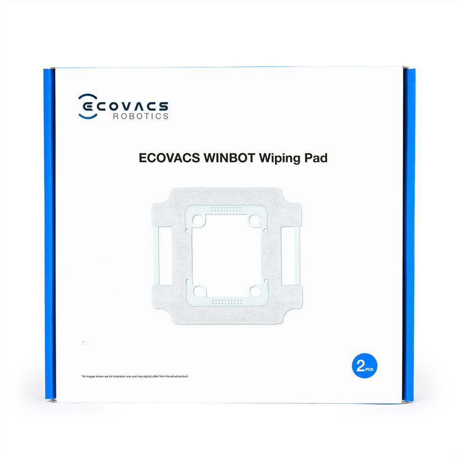 Ecovacs Reinigungstücher mit Halterung 2 Stk., zu Winbot W3 OMNI