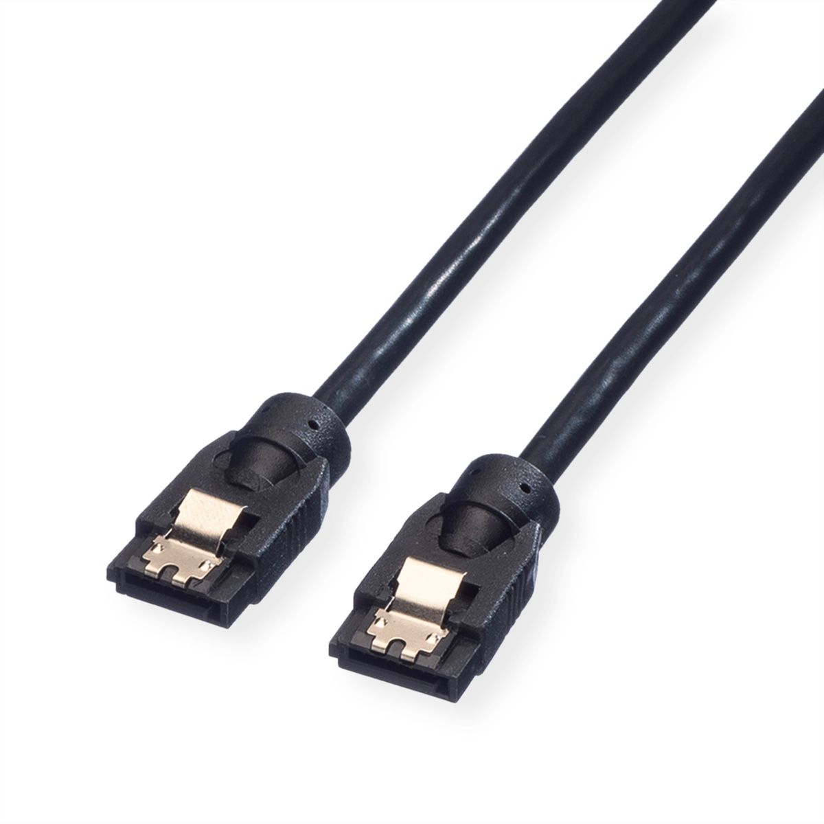 ROLINE Internes SATA 6.0 Gbit/s HDD-Kabel mit Schnappverschluss, 0,5 m