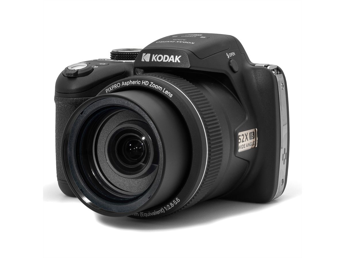 Kodak Bridge Camera AZ528 noir, zoom 52x, 16Mp, 3 "LCD, 24mm Ww 6fps