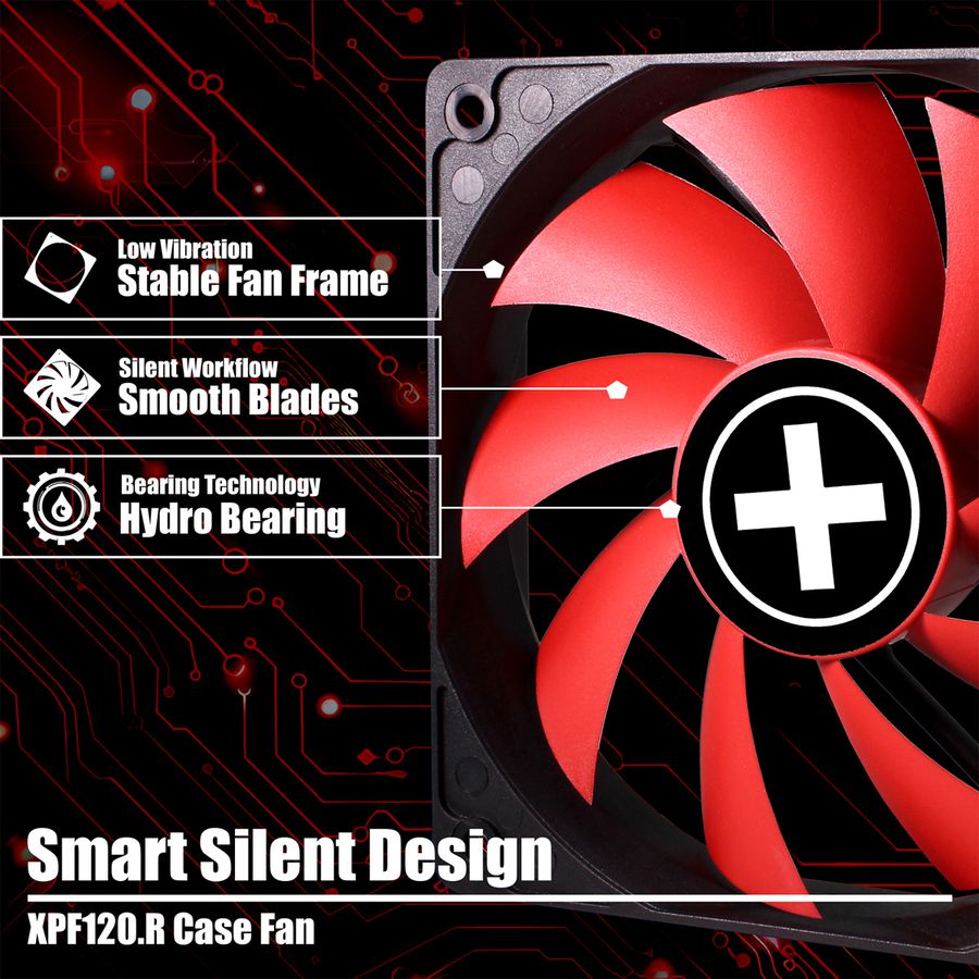 Xilence XPF120.R 120mm Performance Ventilateur de boîtier, 3PIN
