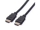 ROLINE Câble HDMI High Speed avec Ethernet, noir, 1 m