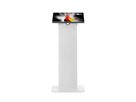 Hagor vis-it Tilt Floormount 22 - 43 White, Totem d'intérieur pour montage au sol avec réglage continu de l'inclinaison, blanc