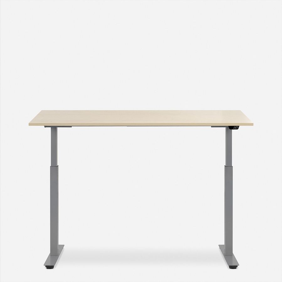 WRK21 Schreibtisch Smart 180 x 80 cm, Höhenverstellbar, Mandal Ahorn / Grau