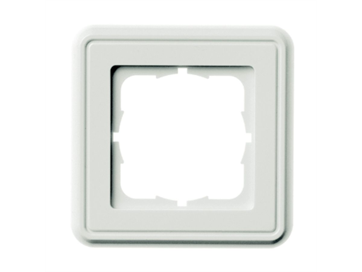TELEGÄRTNER Abdeckrahmen 80 x 80 mm, 1-fach, alpinweiss