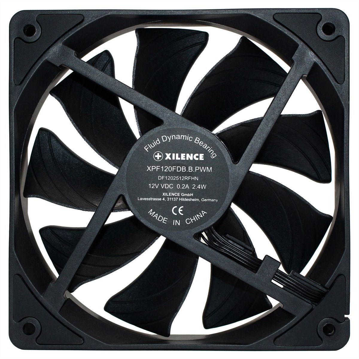Xilence XPF120X.B.PWM 120mm PWM FDB Ventilateur de boîtier, 4PIN